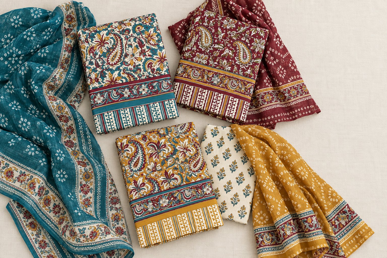 Everyday cotton and printed suits